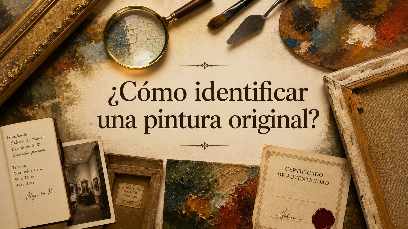 ¿Cómo identificar una pintura original?
